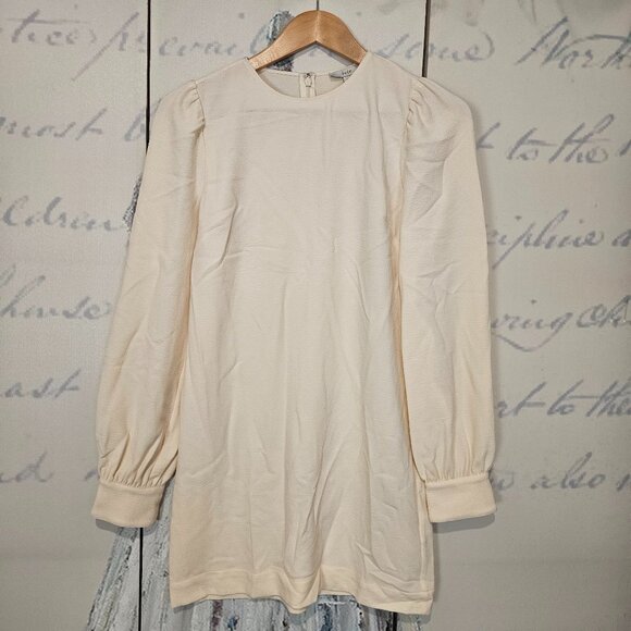NWT Joie Mini Dress Ecru Size Small Long Sleeve *SAMPLE* - Picture 2 of 9